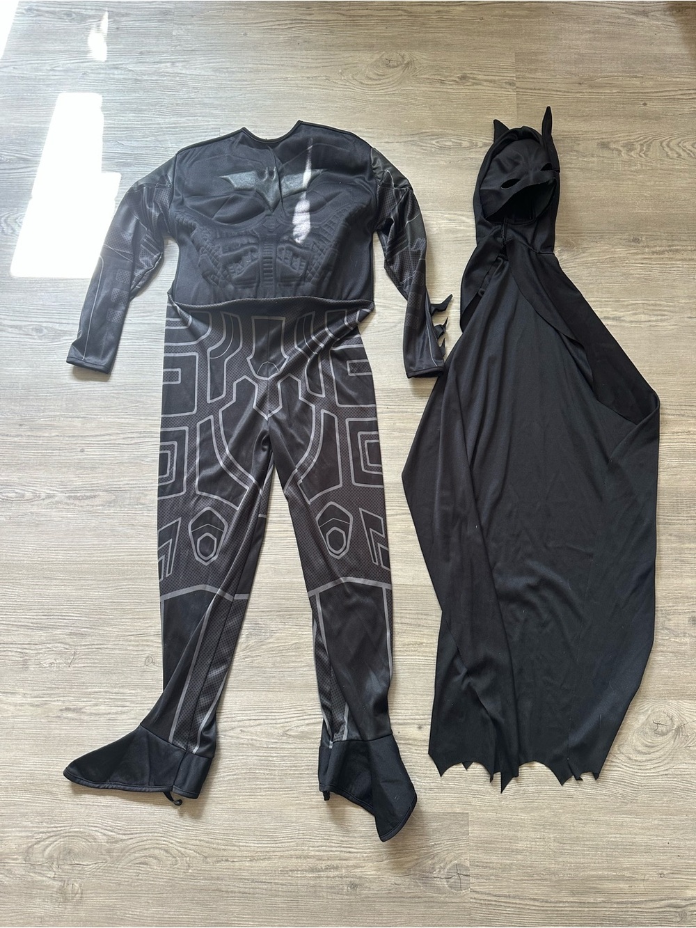 Batman Kids Black Superhero Costume with Cape and Mask Boys 7-8